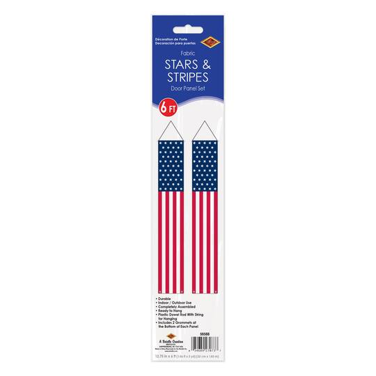 Beistle 6ft. Stars & Stripes Door Panel Set